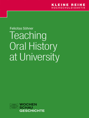 cover image of Teaching Oral History at University